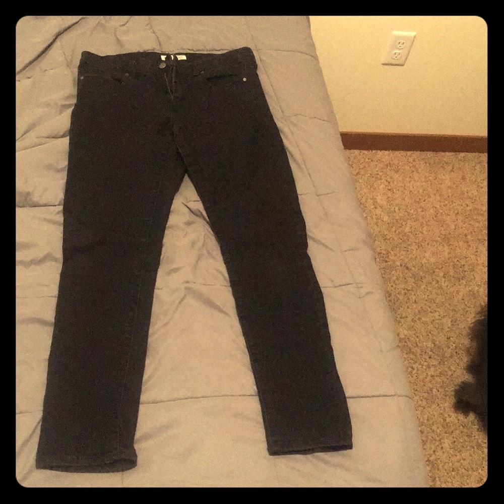 Banana republic black skinny jeans size 30